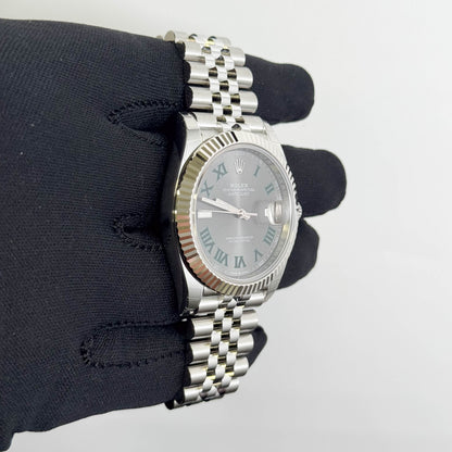 Rolex Datejust 41mm Wimbledon Dial Watch Ref# 126334