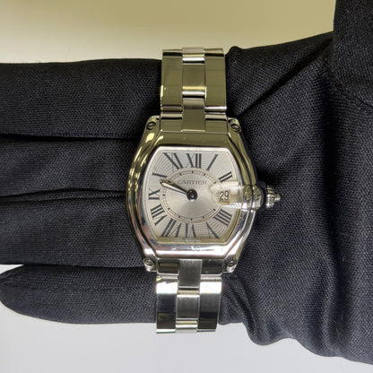 Cartier Roadster 31mm Silver Dial Watch Ref# W62016V3