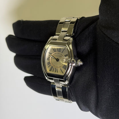 Cartier Roadster 31mm Silver Dial Watch Ref# W62016V3