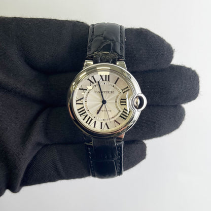 Cartier Ballon Bleu 36mm Silver Dial Watch Ref# WSBB0028