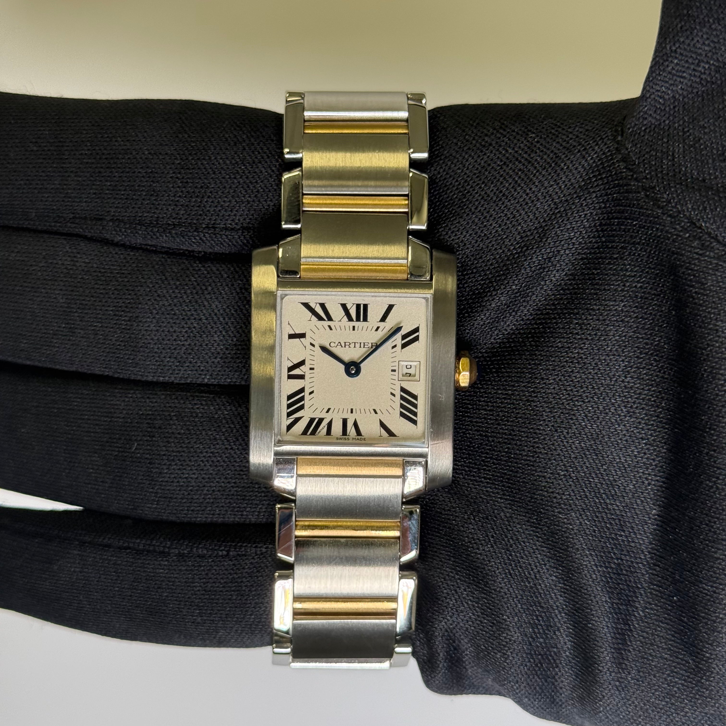 Cartier Tank 25mm White Dial Watch Ref# W51012Q4