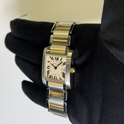 Cartier Tank 25mm White Dial Watch Ref# W51012Q4