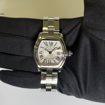 Cartier Roadster 31mm Silver Dial Watch Ref# W62016V3