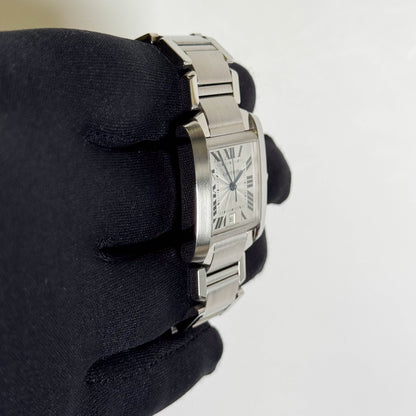 Cartier Tank 28mm White Dial Watch Ref# W51002Q3