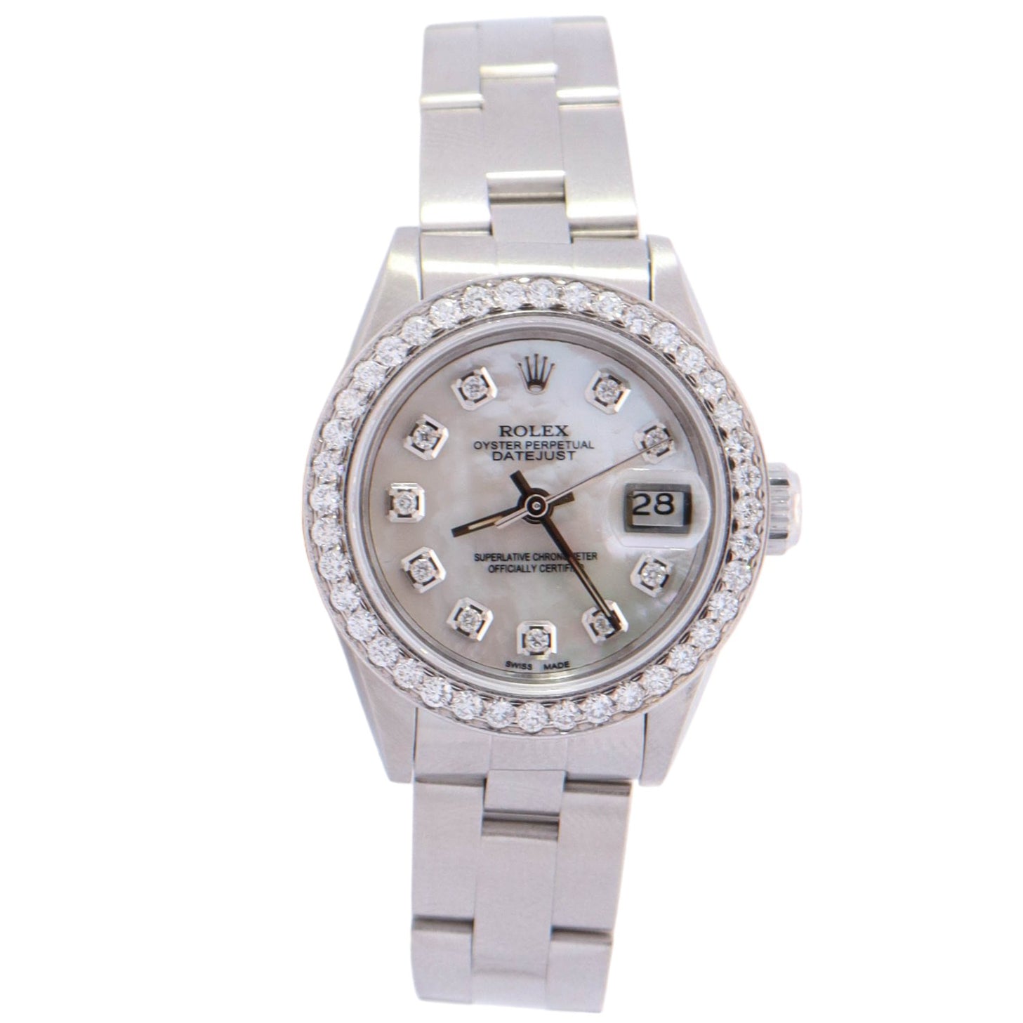 Rolex Oyster Perpetual 26mm MOP Dial Watch Ref# 124300 - Happy Jewelers Fine Jewelry Lifetime Warranty