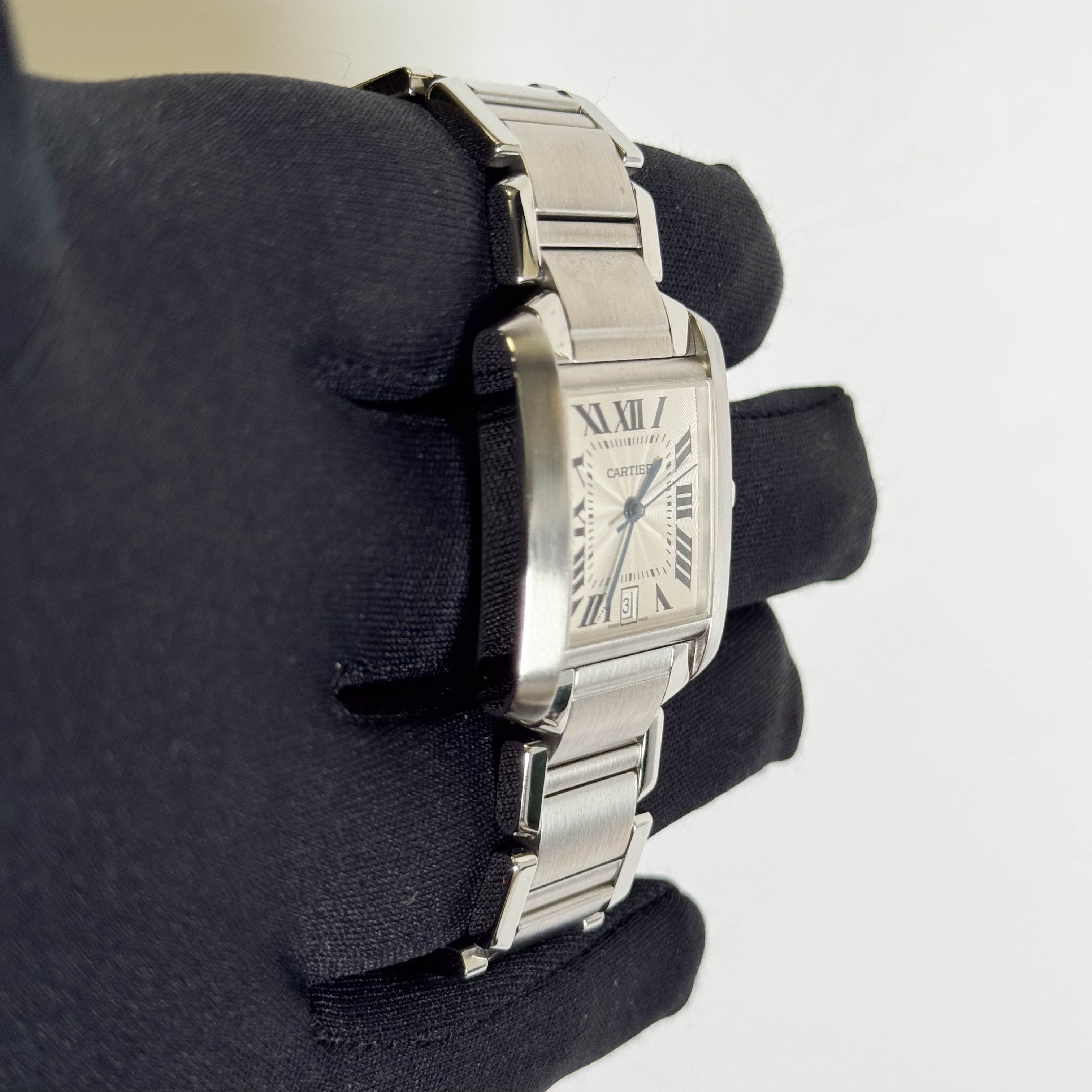 Cartier Tank 28mm White Dial Watch Ref# W51002Q3