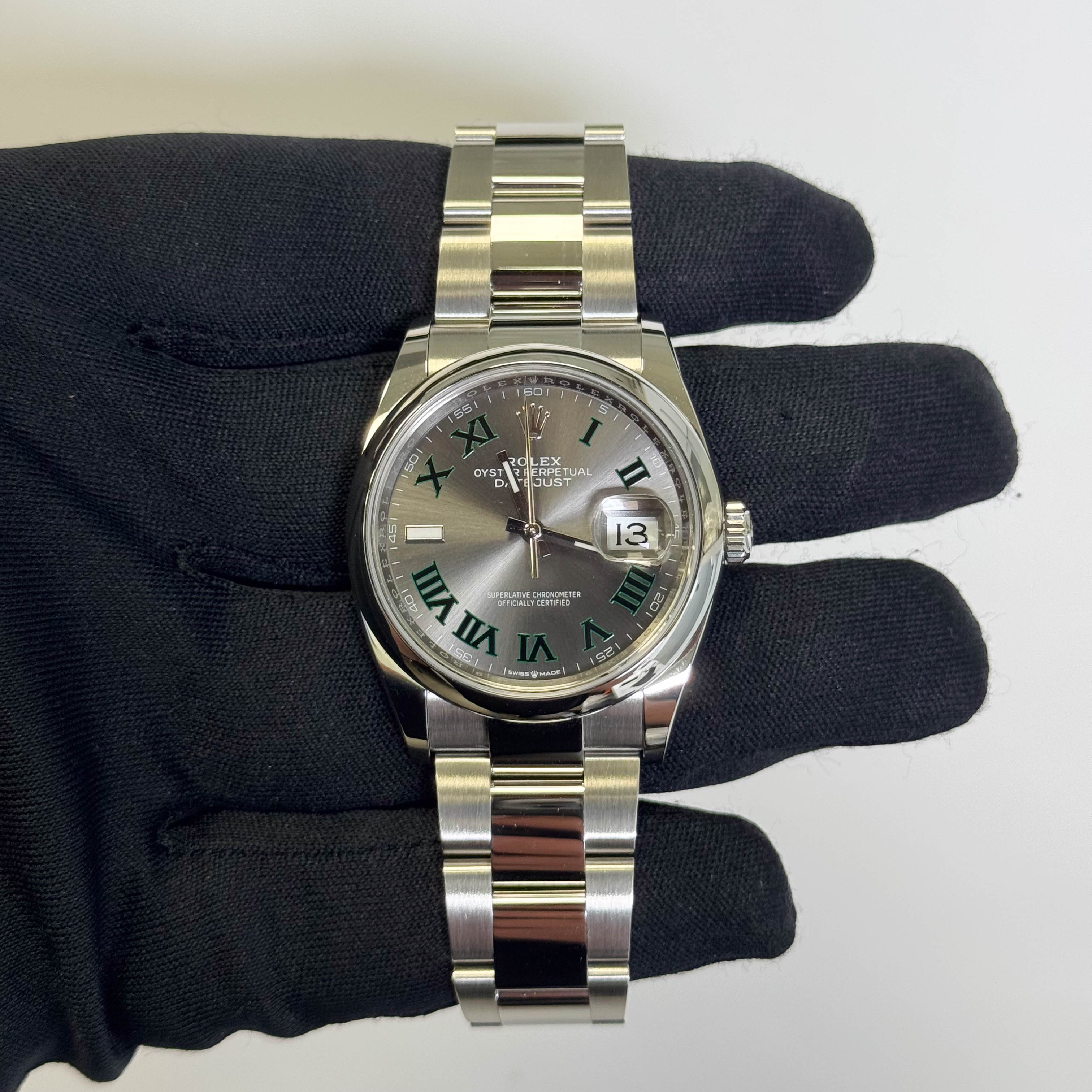 Rolex Datejust 36mm Wimbledon Dial Watch Ref# 126200