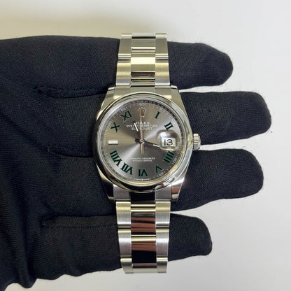 Rolex Datejust 36mm Wimbledon Dial Watch Ref# 126200 - Happy Jewelers Fine Jewelry Lifetime Warranty