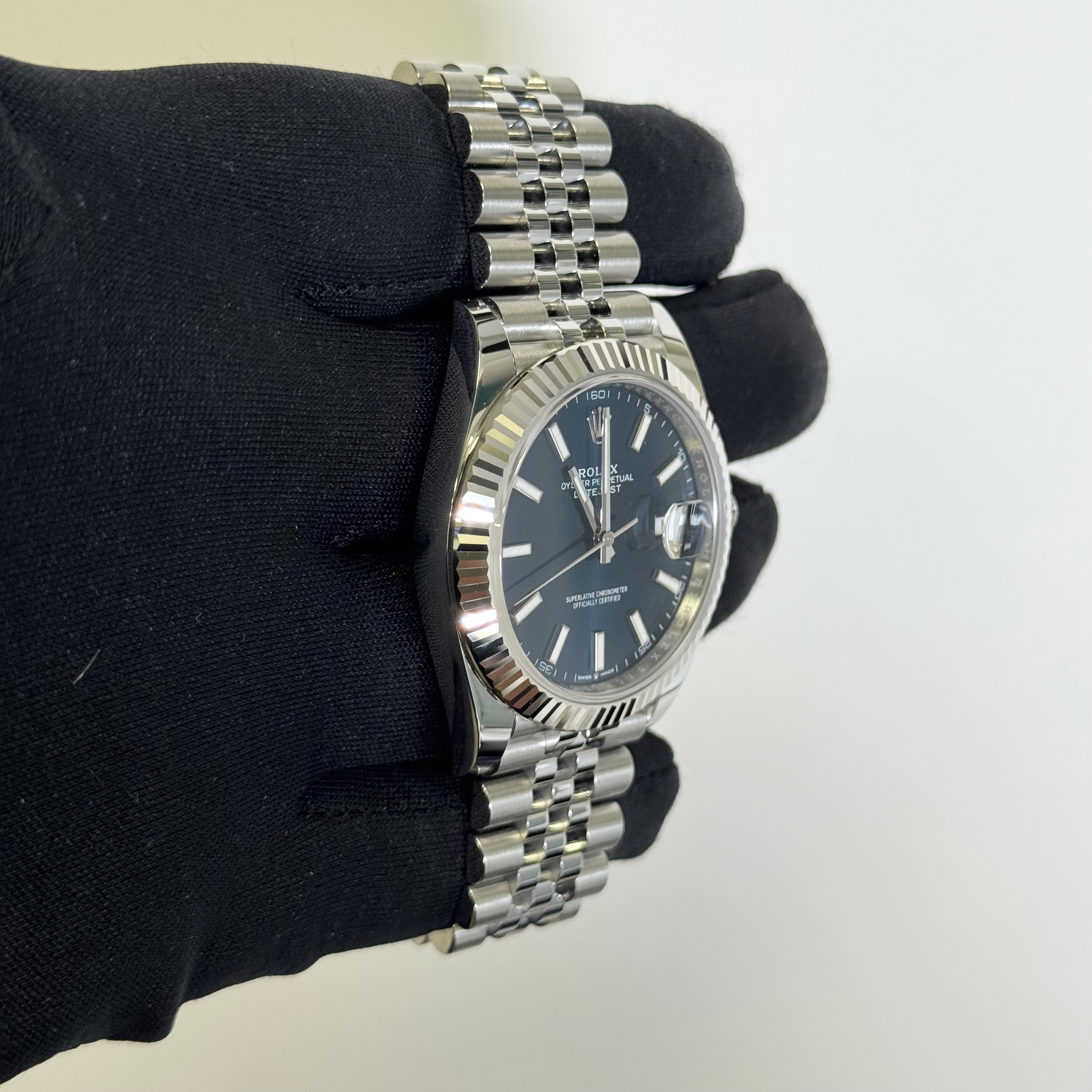 Rolex Datejust 41mm Blue Dial Watch Ref# 126334 - Happy Jewelers Fine Jewelry Lifetime Warranty