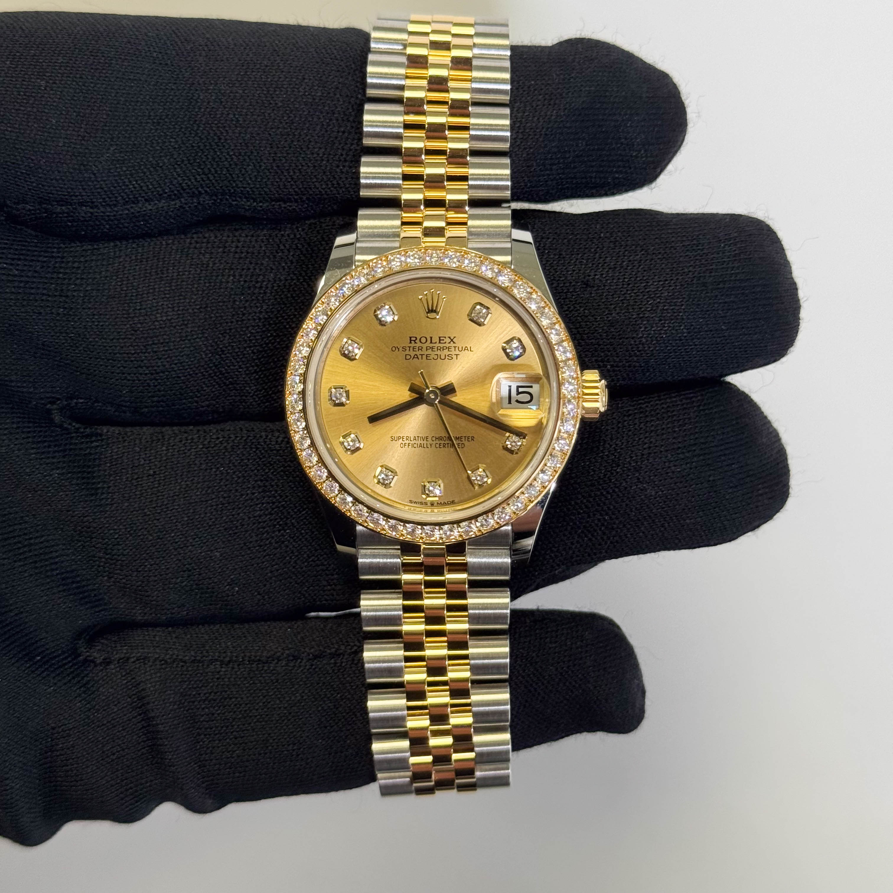 Rolex Datejust 31mm Champagne Dial Watch Ref# 278383RBR