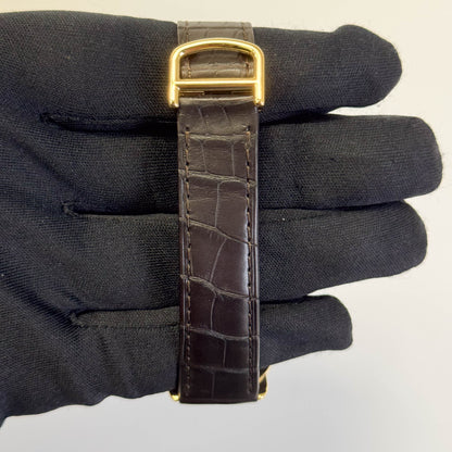 Cartier Ronde Louis 28mm 18K Yellow Gold Cream Roman Dial Watch Ref: 2885