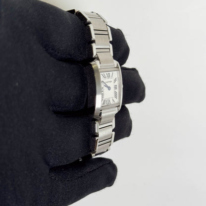 Cartier Tank 20mm Ivory Dial Watch Ref# W51008Q3