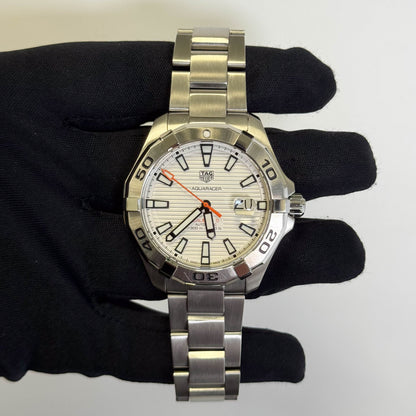 Tag Heuer Aquaracer 43mm White Dial Watch Ref# WAY2013.BA0927