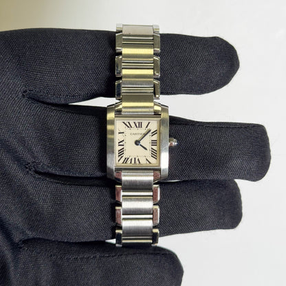 Cartier Tank 20mm Ivory Dial Watch Ref# W51008Q3 - Happy Jewelers Fine Jewelry Lifetime Warranty