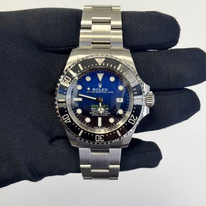 Rolex Sea-Dweller 44mm Blue/Black Dial Watch Ref# 126660 - Happy Jewelers Fine Jewelry Lifetime Warranty