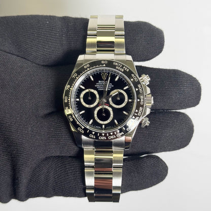 Rolex Daytona 40mm Black Dial Watch Ref# 126500LN