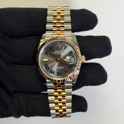 Rolex Datejust 36mm Wimbledon Dial Watch Ref# 126231 - Happy Jewelers Fine Jewelry Lifetime Warranty