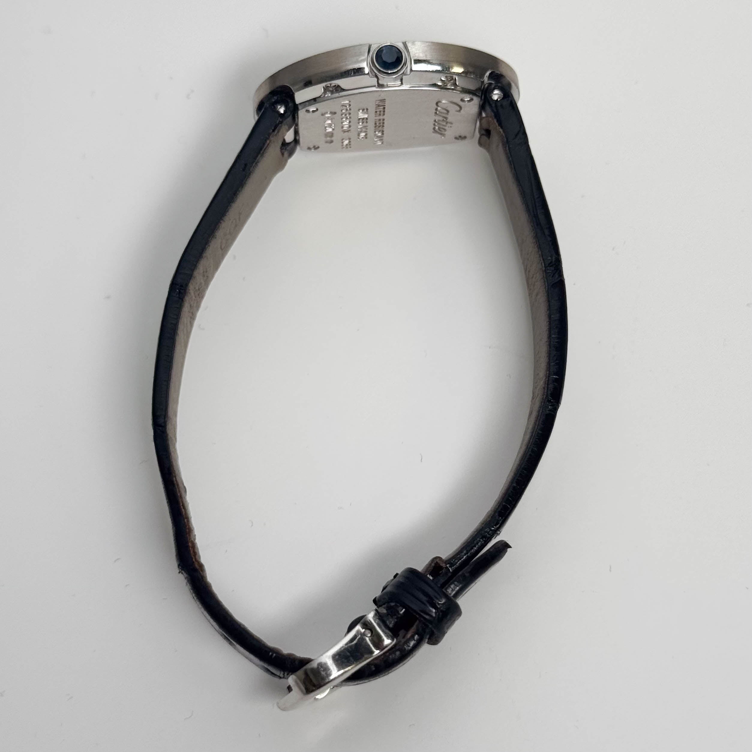 Cartier Baignore Small Model 31.6 mm × 24.5mm  Silver Dial Watch Ref# W8000003