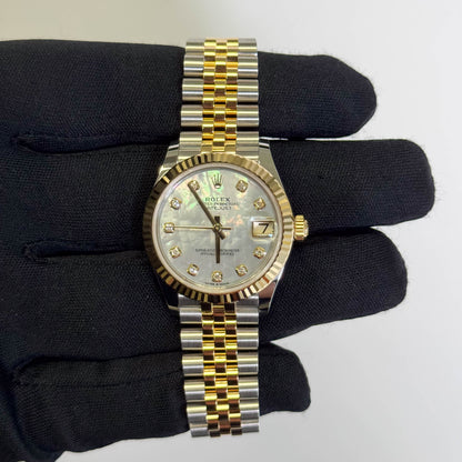 Rolex Datejust 31mm MOP Dial Watch Ref# 278273 - Happy Jewelers Fine Jewelry Lifetime Warranty