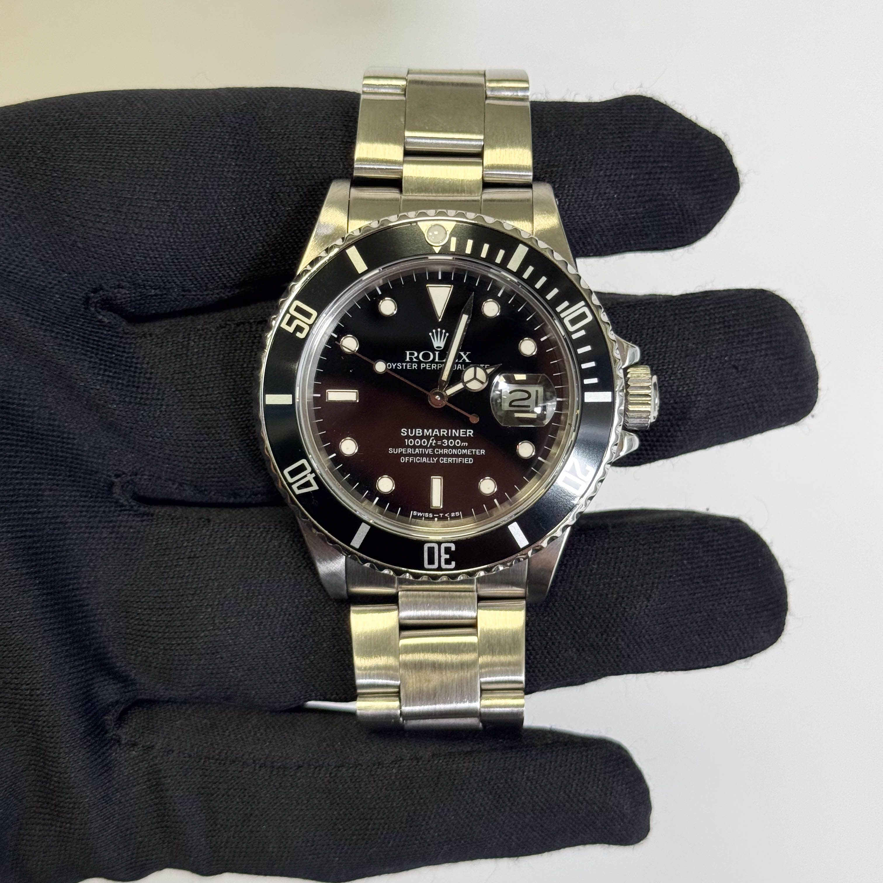 Rolex Submariner 40mm Black Dial Watch Ref# 16800