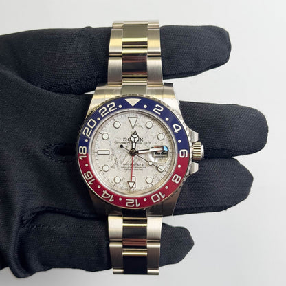 Rolex GMT-Master II "Pepsi" 40mm Meteorite Dial Watch Ref# 126719BLRO
