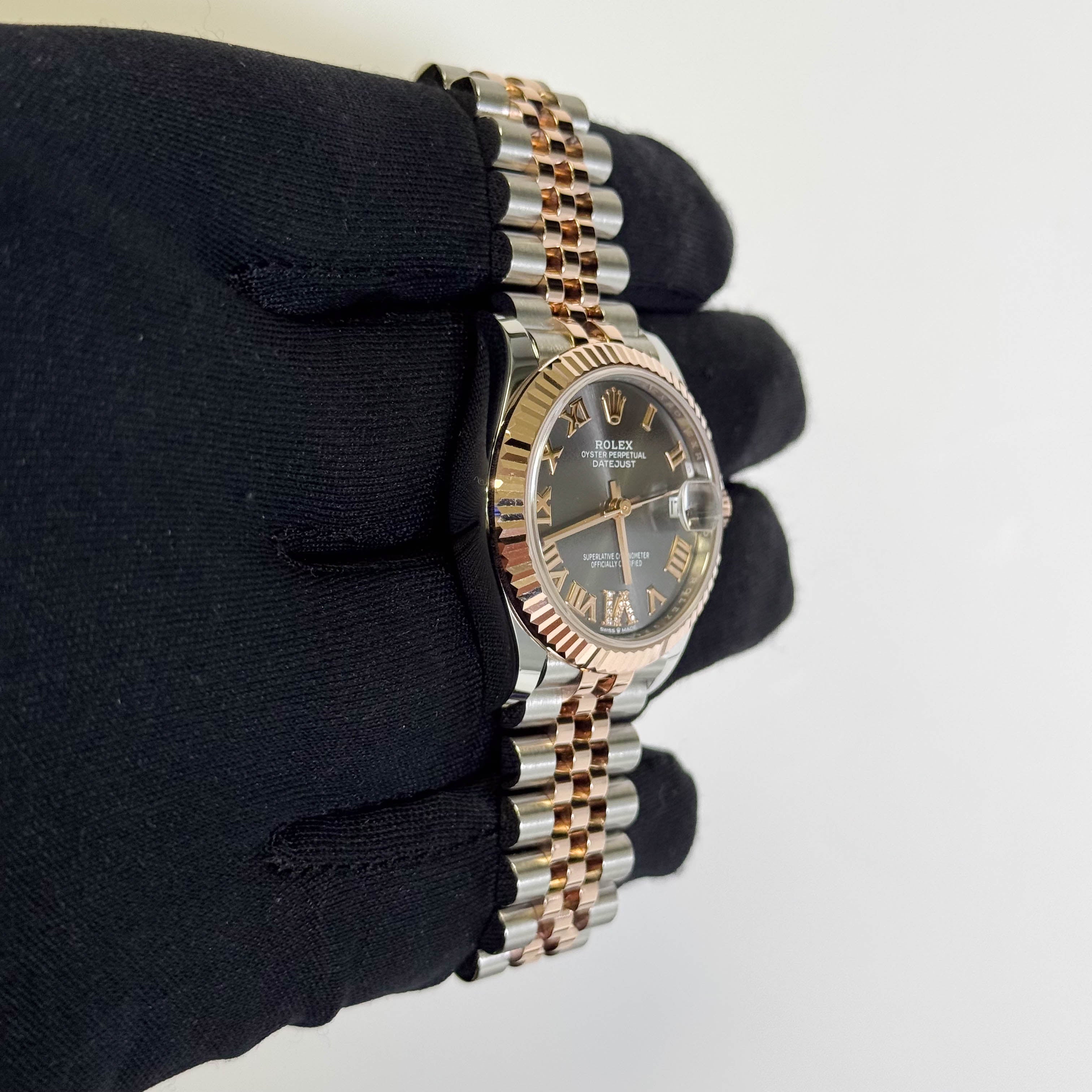 Rolex Datejust 31mm Rhodium Dial Watch Ref# 278271