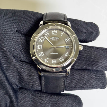 Hermes Clipper 39mm Grey Dial Watch Ref# CP2.810