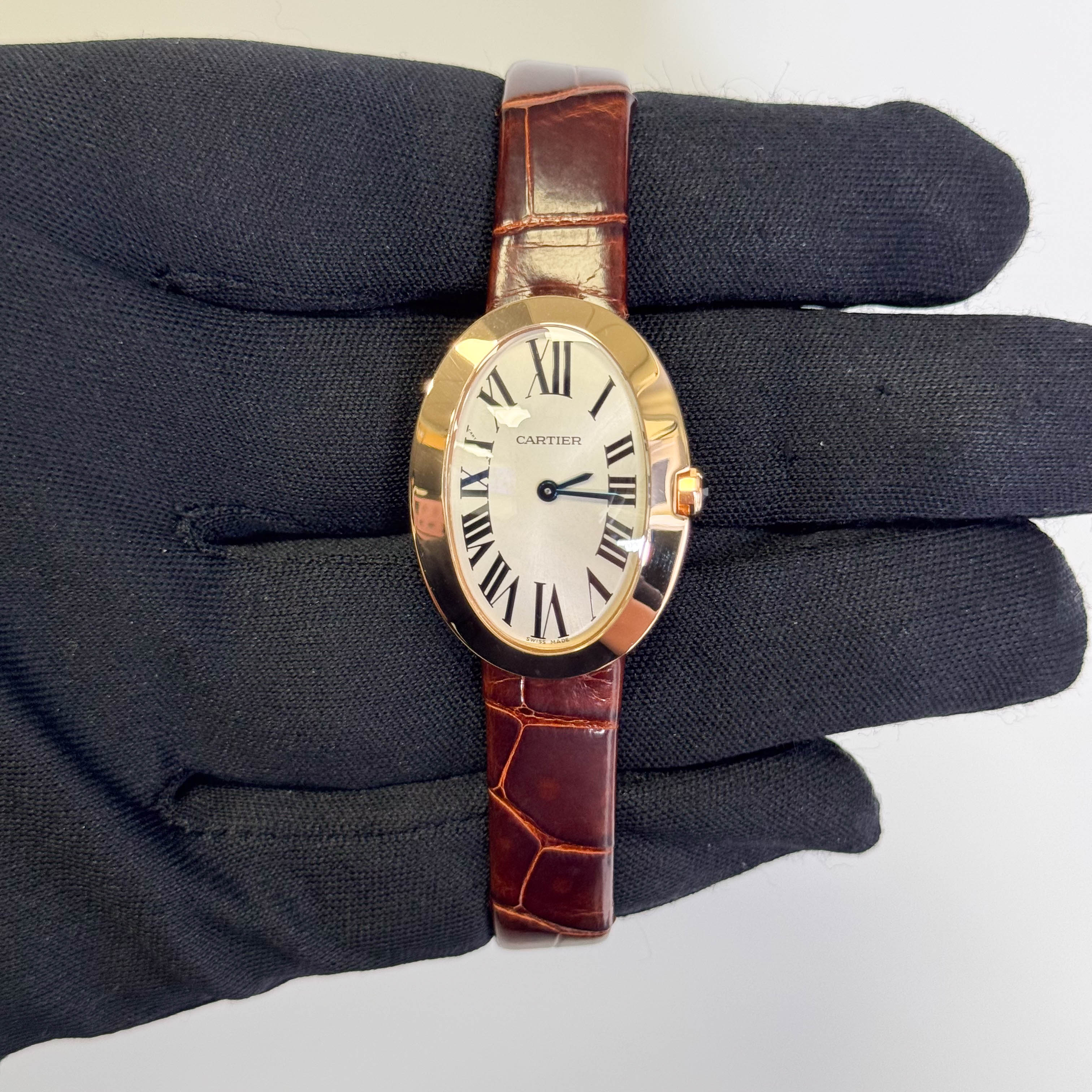 Cartier Baignoire 31mm Silver Dial Watch Ref# W8000007