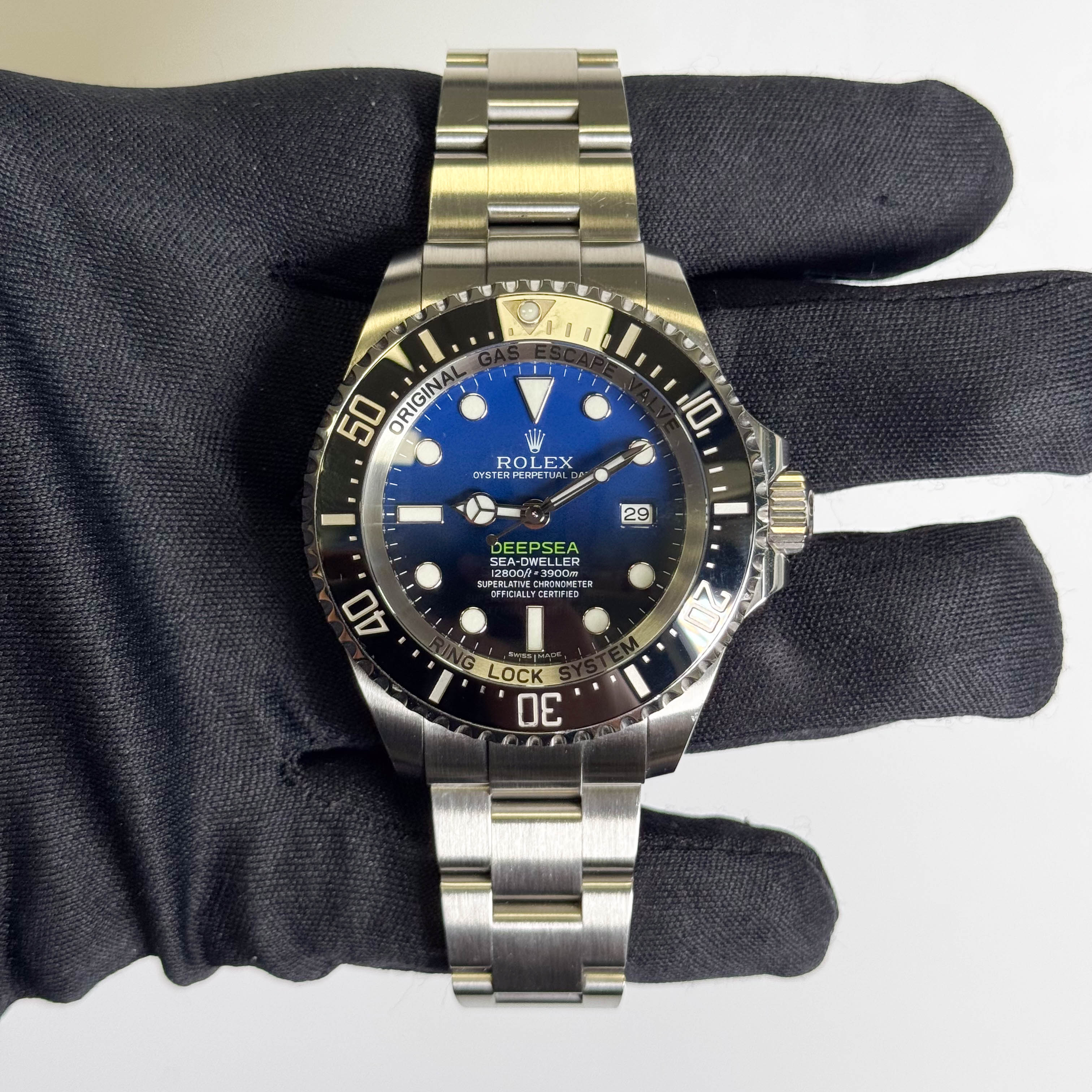 Rolex Sea-Dweller 44mm Black/Blue Dial Watch Ref# 136660 - Happy Jewelers Fine Jewelry Lifetime Warranty