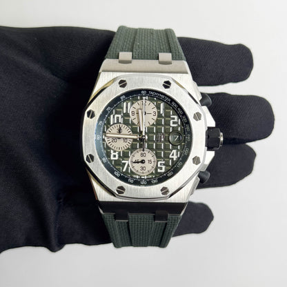 Audemars Piguet Royal Oak 42mm Green Dial Watch Ref# 26238TI.OO.A056CA.01