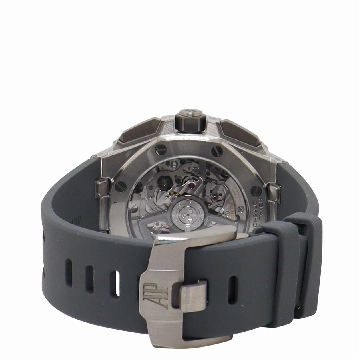 Audemars Piguet Royal Oak Offshore 43mm Titanium Gray Mega Tapisserie Dial Watch Reference# 26420IO.OO.A009CA.01 - Happy Jewelers Fine Jewelry Lifetime Warranty