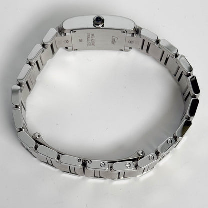 Cartier Tank Stainless Steel 20mm Ivory Dial Watch Ref# W51008Q3 - Happy Jewelers Fine Jewelry Lifetime Warranty