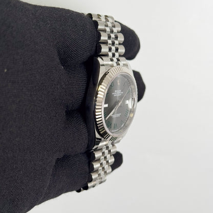 Rolex Datejust 41mm Wimbledon Dial Watch Ref# 126334