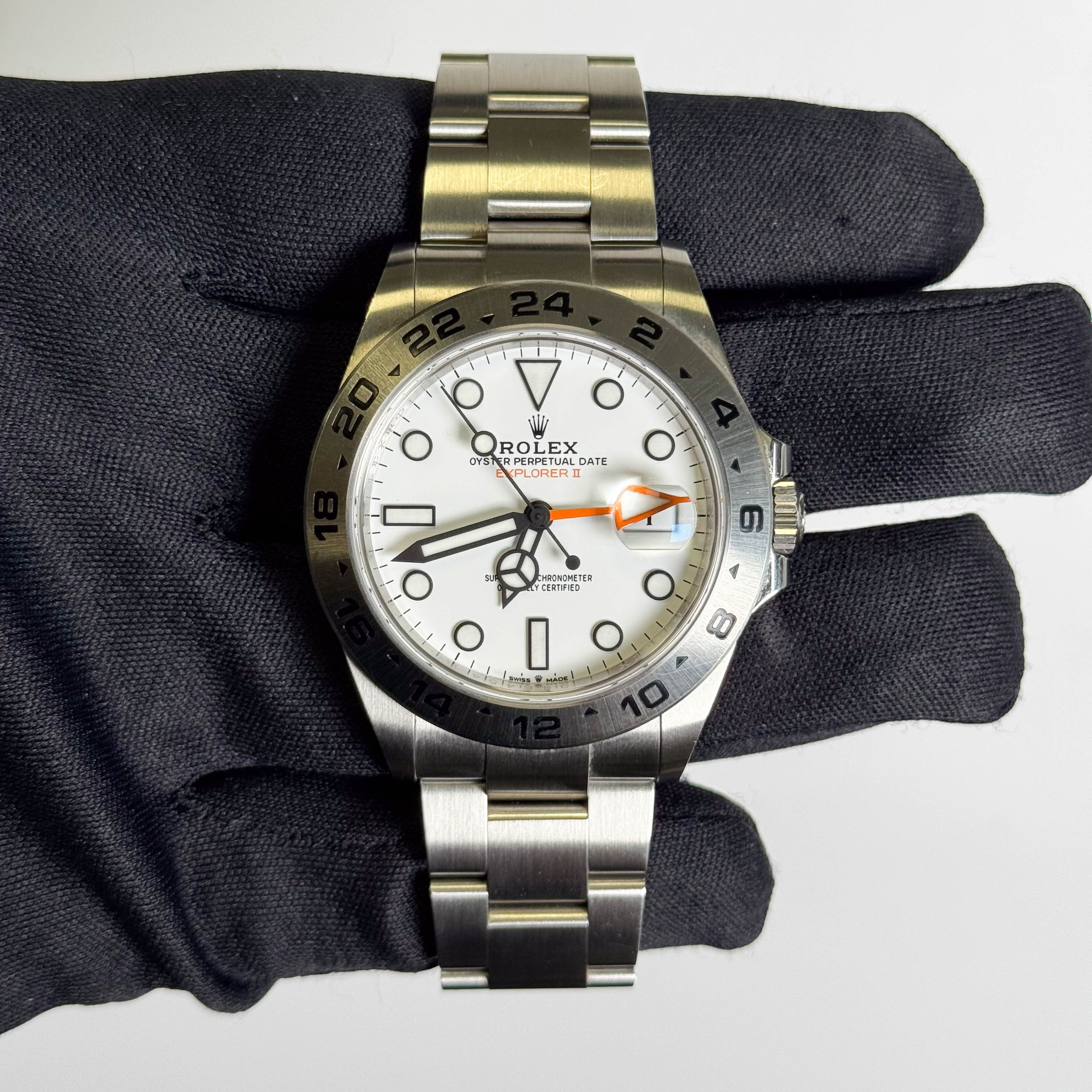 Rolex Explorer II 42mm White Dial Watch Ref# 226570