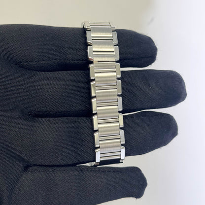 Cartier Tank Stainless Steel 20mm Ivory Dial Watch Ref# W51008Q3 - Happy Jewelers Fine Jewelry Lifetime Warranty