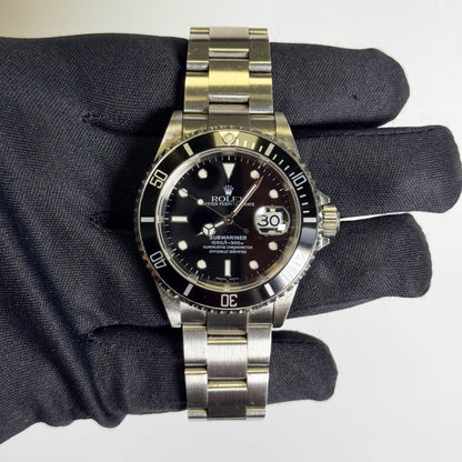 Rolex Submariner 40mm Black Dial Watch Ref# 16610