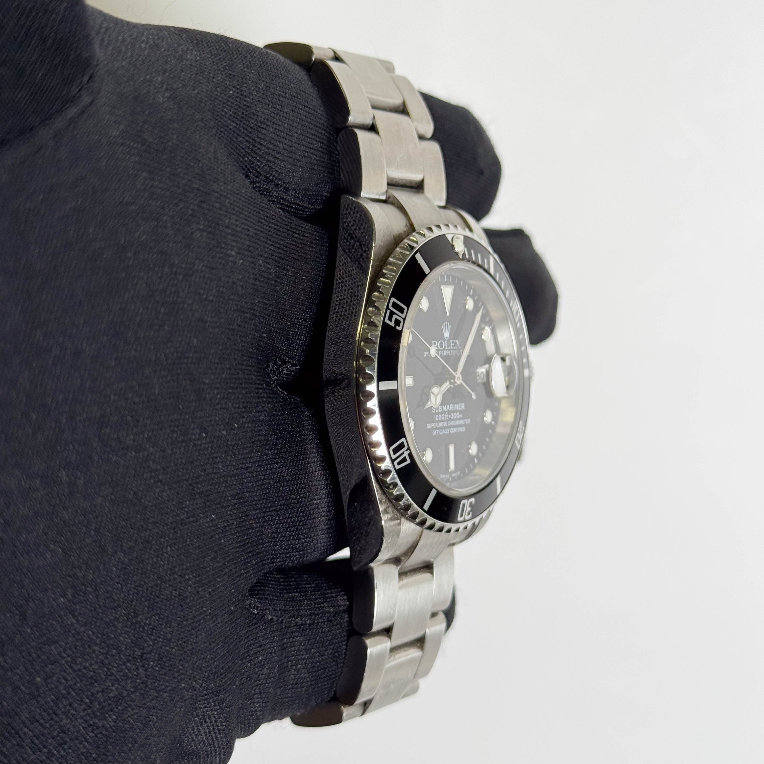 Rolex Submariner 40mm Black Dial Watch Ref# 16610