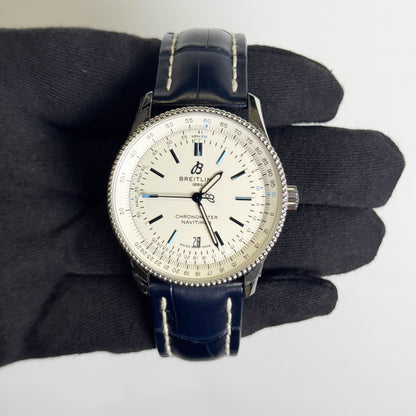 Breitling Navitimer Chronometer 41mm White Dial Watch Ref# A17326