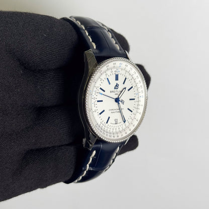 Breitling Navitimer Chronometer 41mm White Dial Watch Ref# A17326
