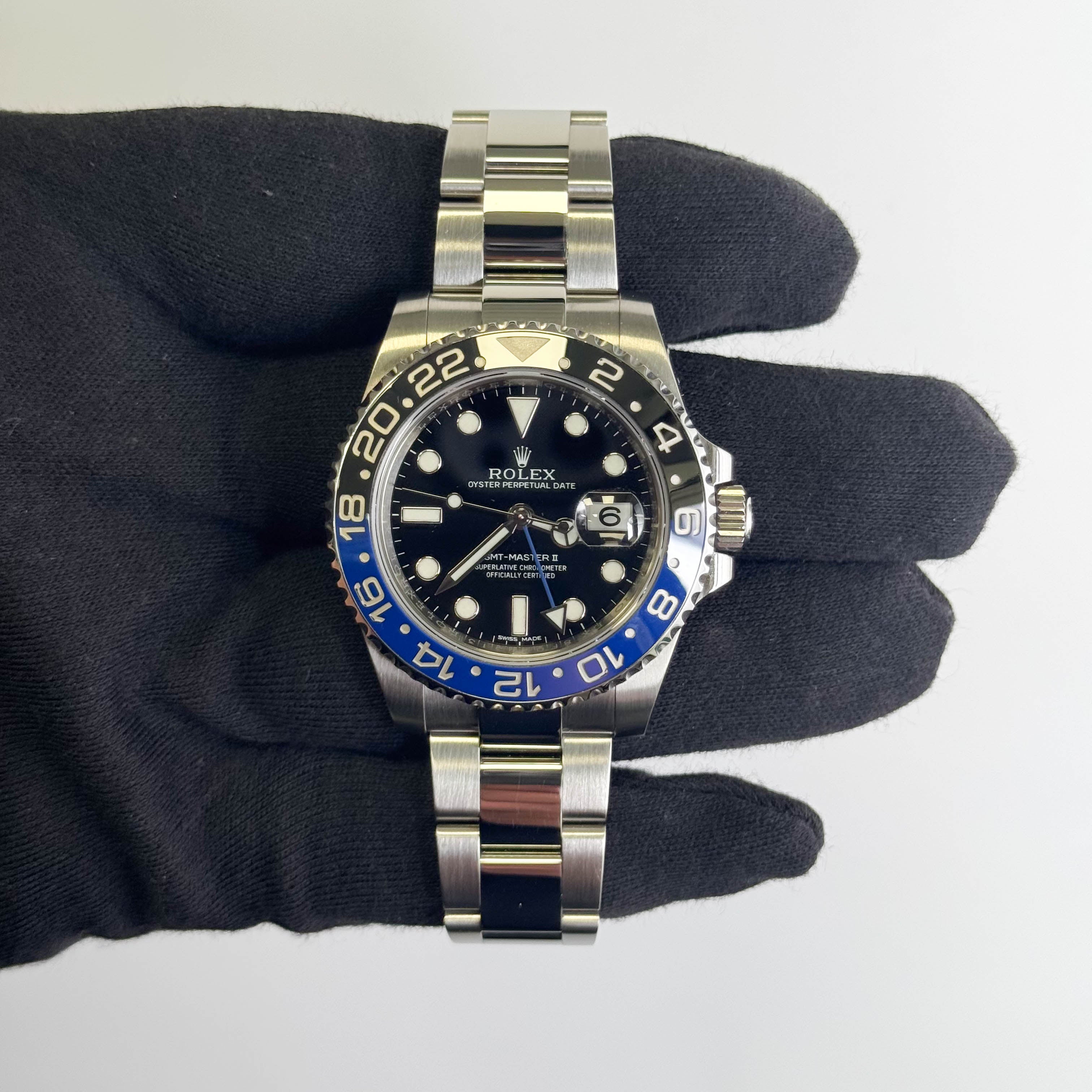 Rolex GMT-Master II "Batman" 40mm Black Dial Watch Ref# 116710BLNR