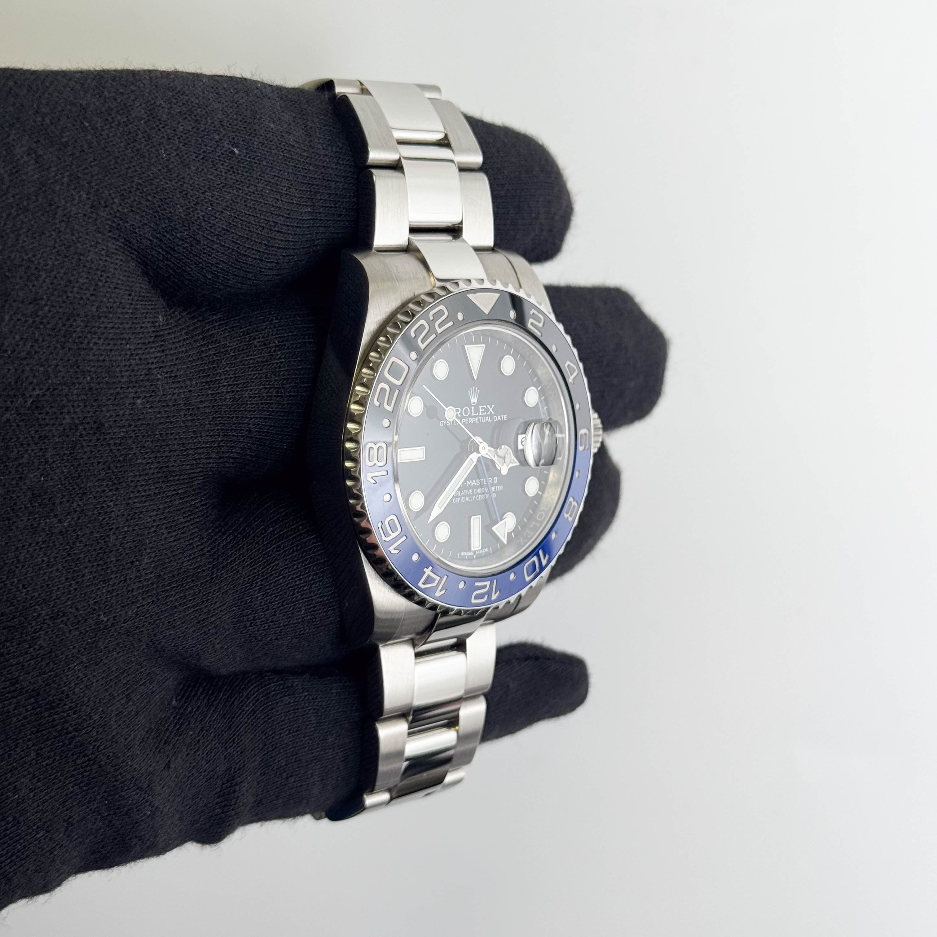 Rolex GMT-Master II "Batman" 40mm Black Dial Watch Ref# 116710BLNR