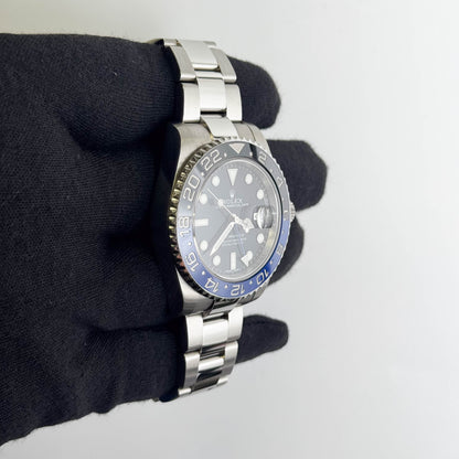 Rolex GMT-Master II "Batman" 40mm Black Dial Watch Ref# 116710BLNR