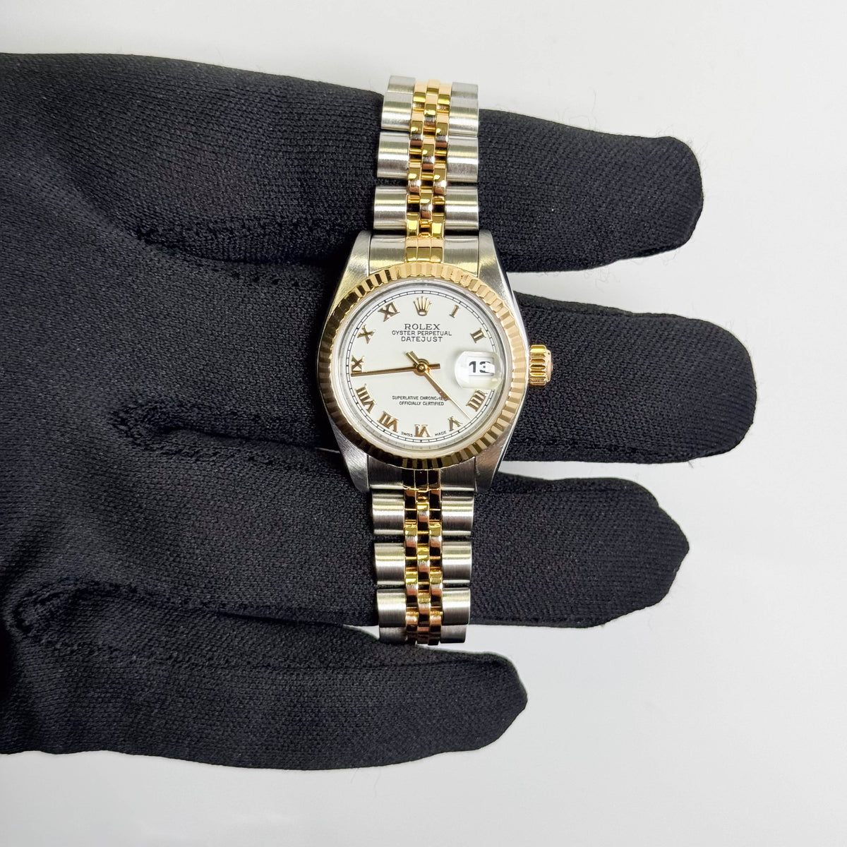 Rolex Datejust 26mm White Dial Watch Ref# 69173