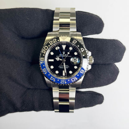 Rolex GMT-Master II "Batman" 40mm Black Dial Watch Ref# 126710BLNR
