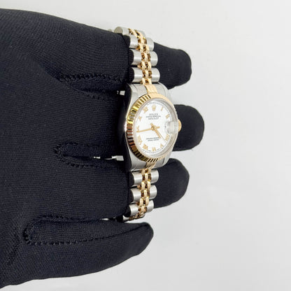 Rolex Datejust 26mm White Dial Watch Ref# 69173