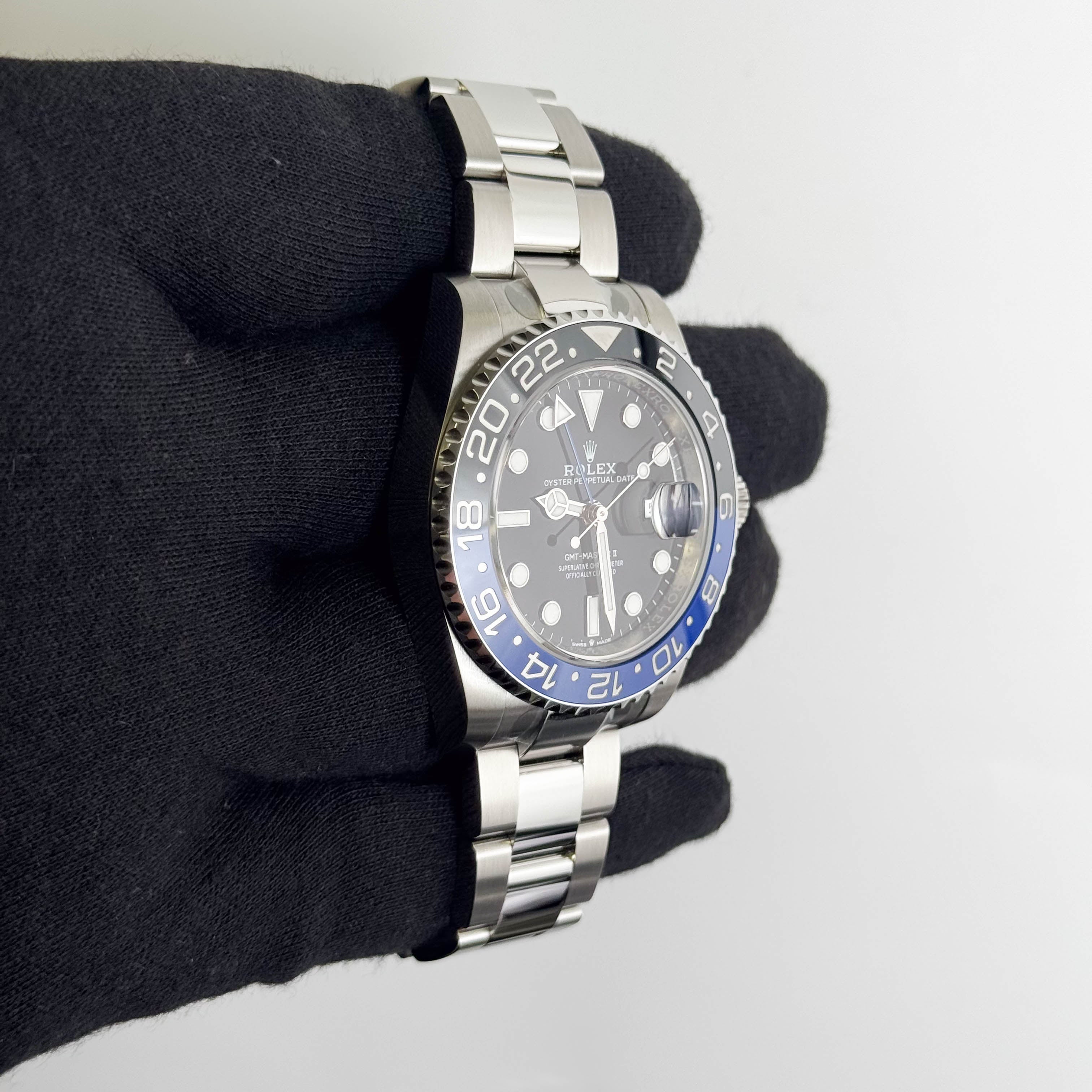Rolex GMT-Master II "Batman" 40mm Black Dial Watch Ref# 126710BLNR