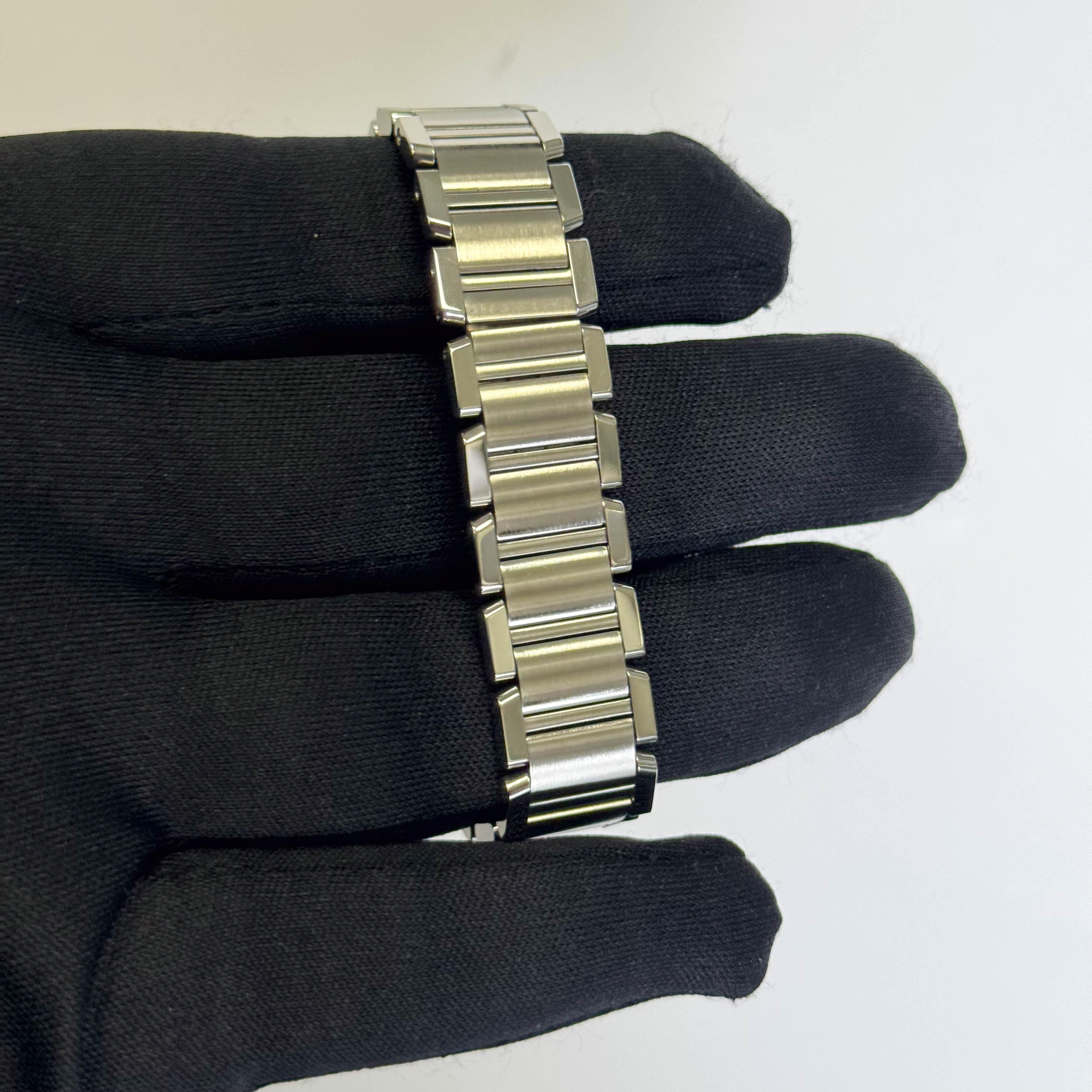 Cartier Tank Stainless Steel 20mm Ivory Dial Watch Ref# W51008Q3 - Happy Jewelers Fine Jewelry Lifetime Warranty