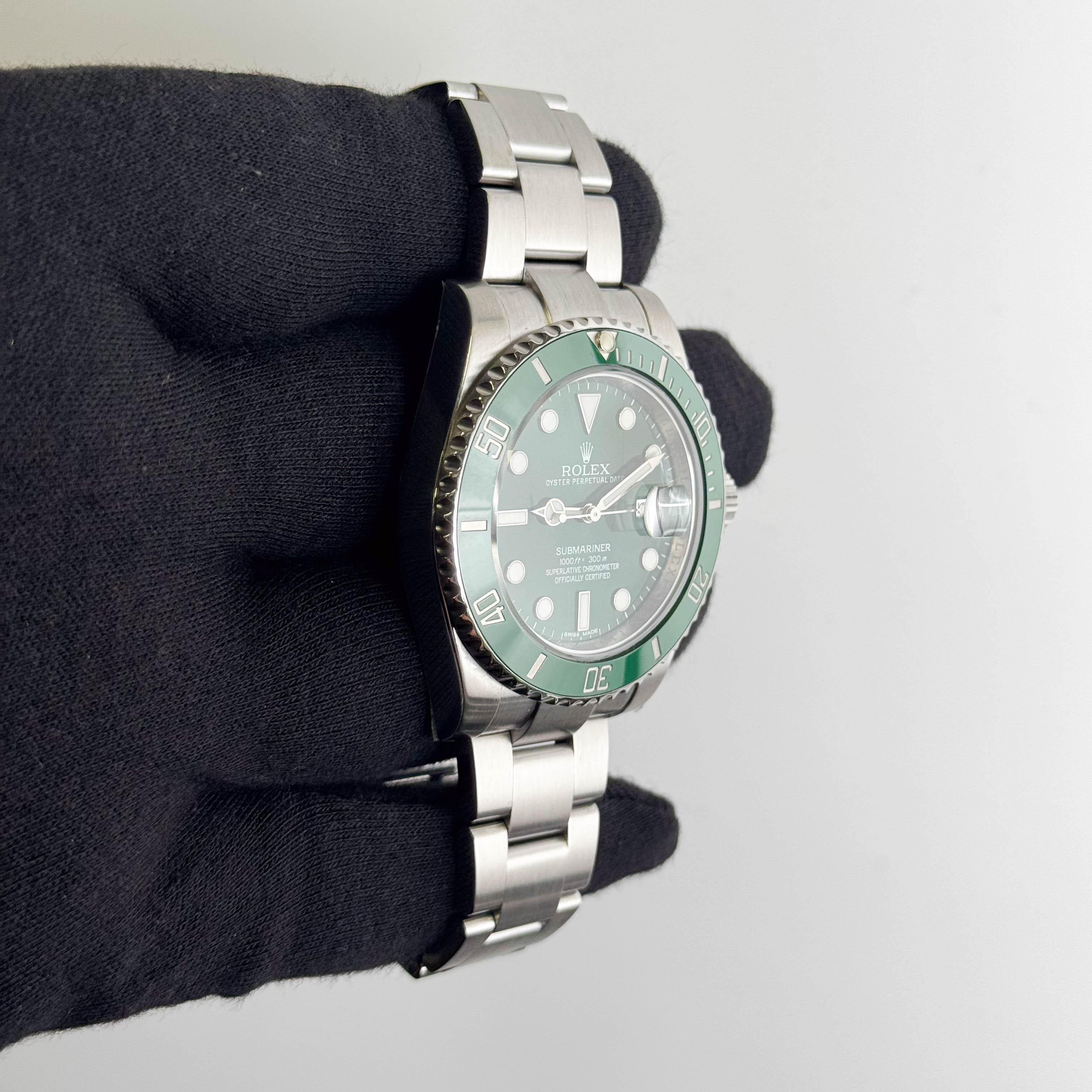 Rolex Submariner 40mm Green Dial Watch Ref# 116610LV