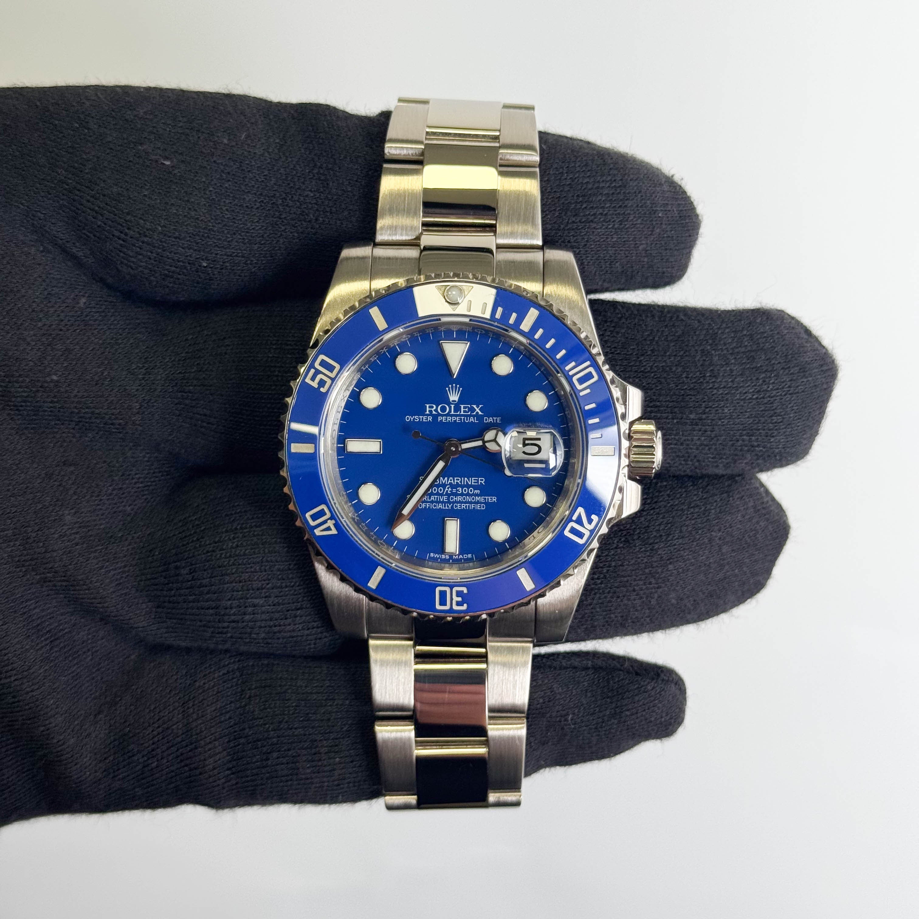 Rolex Submariner 40mm Blue Dial Watch Ref# 116619LB