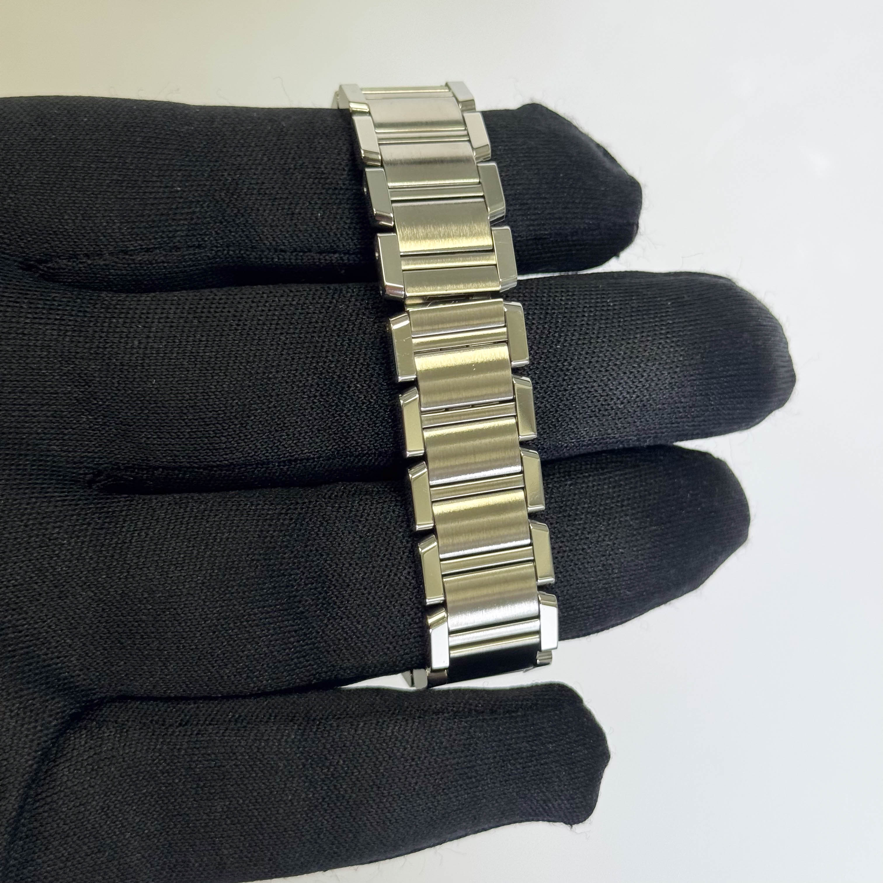 Cartier Tank Stainless Steel 20mm Ivory Dial Watch Ref# W51008Q3 - Happy Jewelers Fine Jewelry Lifetime Warranty